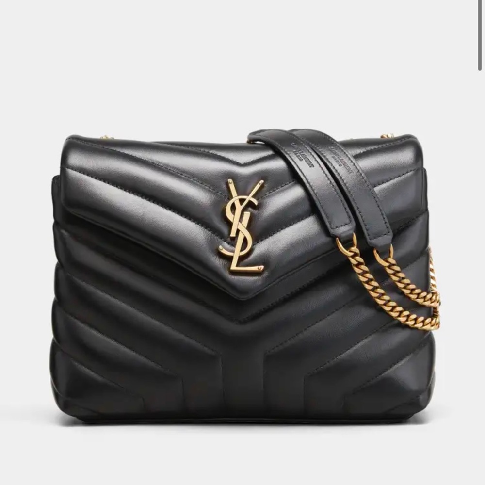 Saint Laurent Loulou Medium Chain Bag in Matelassé “Y” Leather